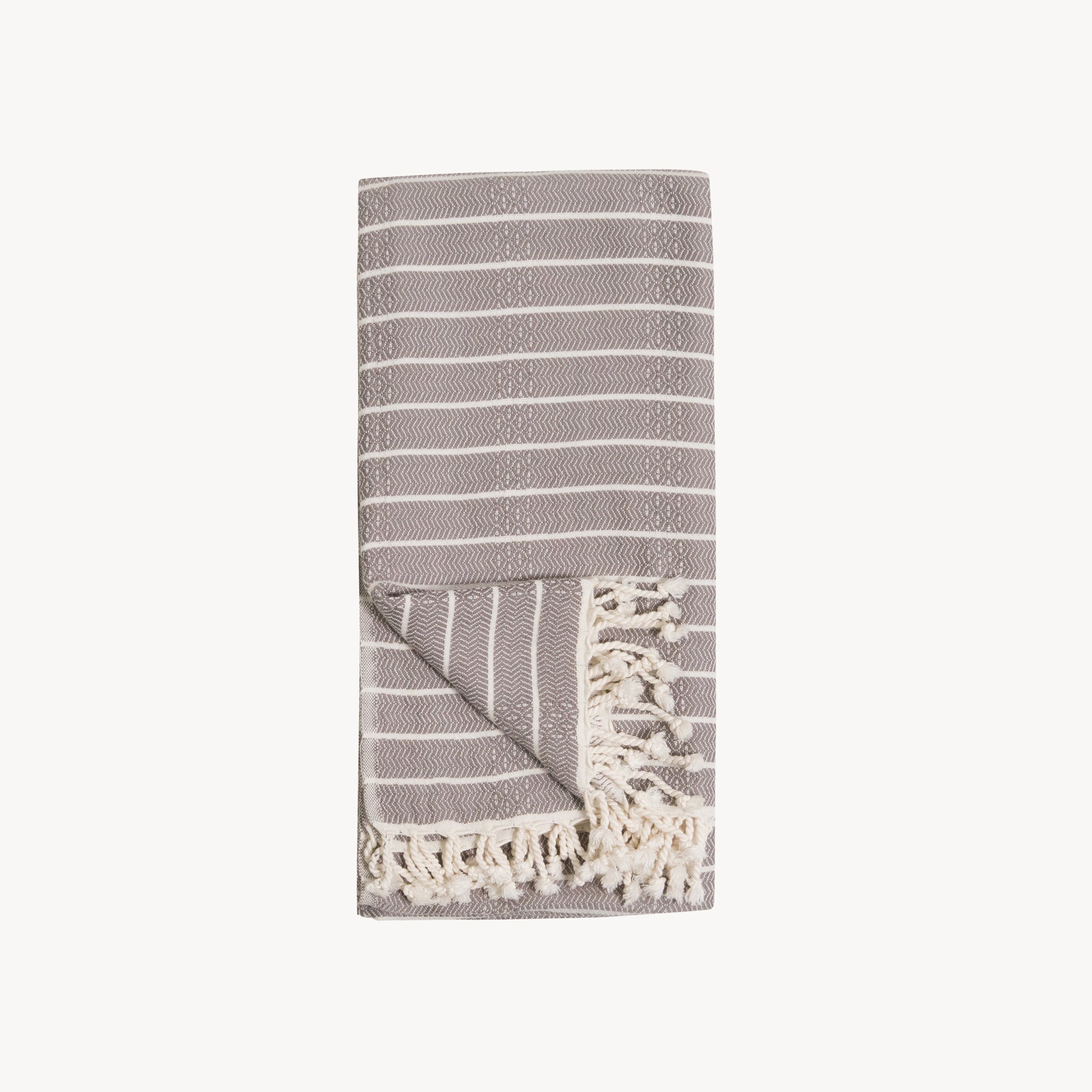 POKOLOKO Striped Bamboo Towel #color_slate-striped-bamboo