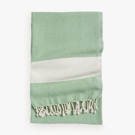 POKOLOKO Diamond Towel #color_thyme-diamond