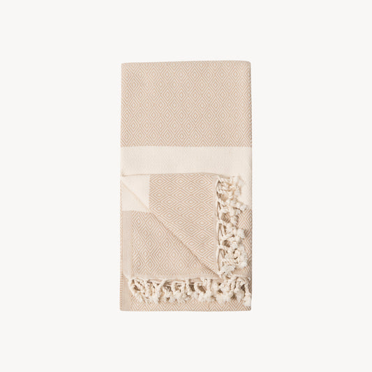 POKOLOKO Diamond Towel #color_cream-diamond