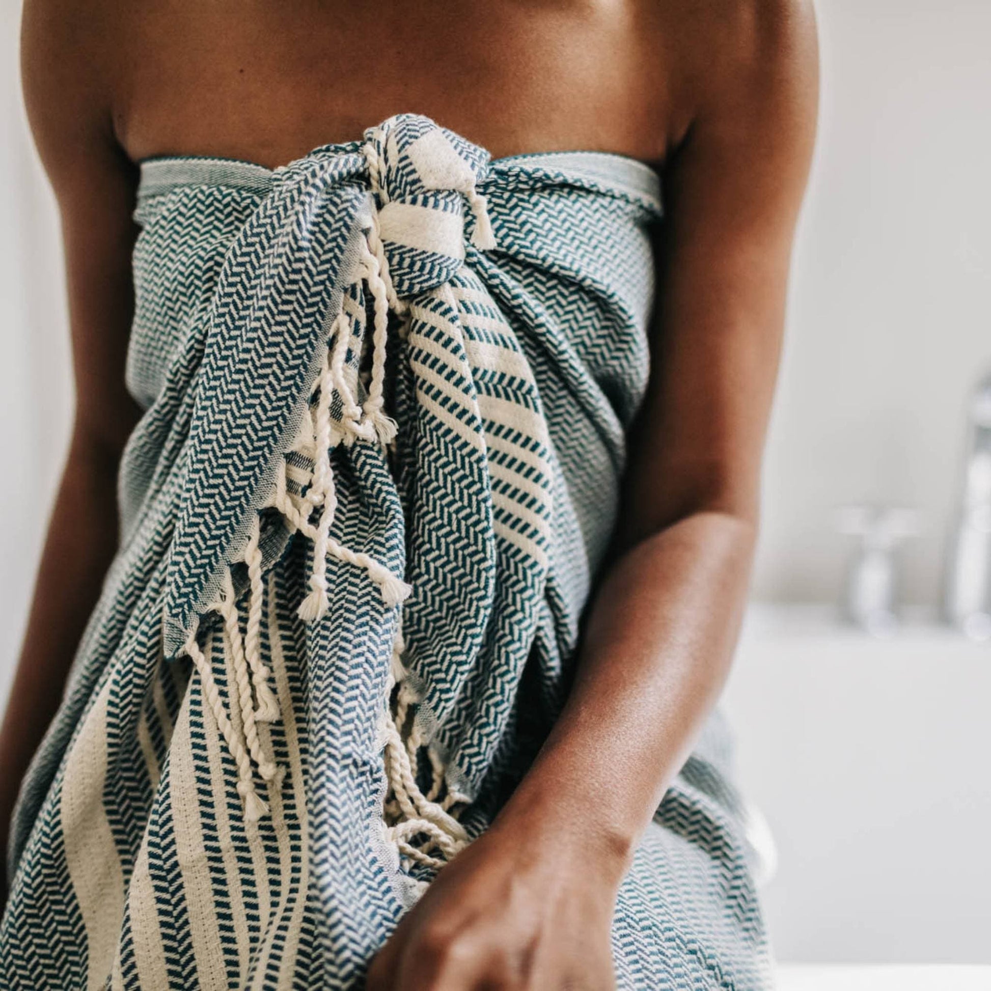 POKOLOKO Hasir Towel #color_prussian-hasir