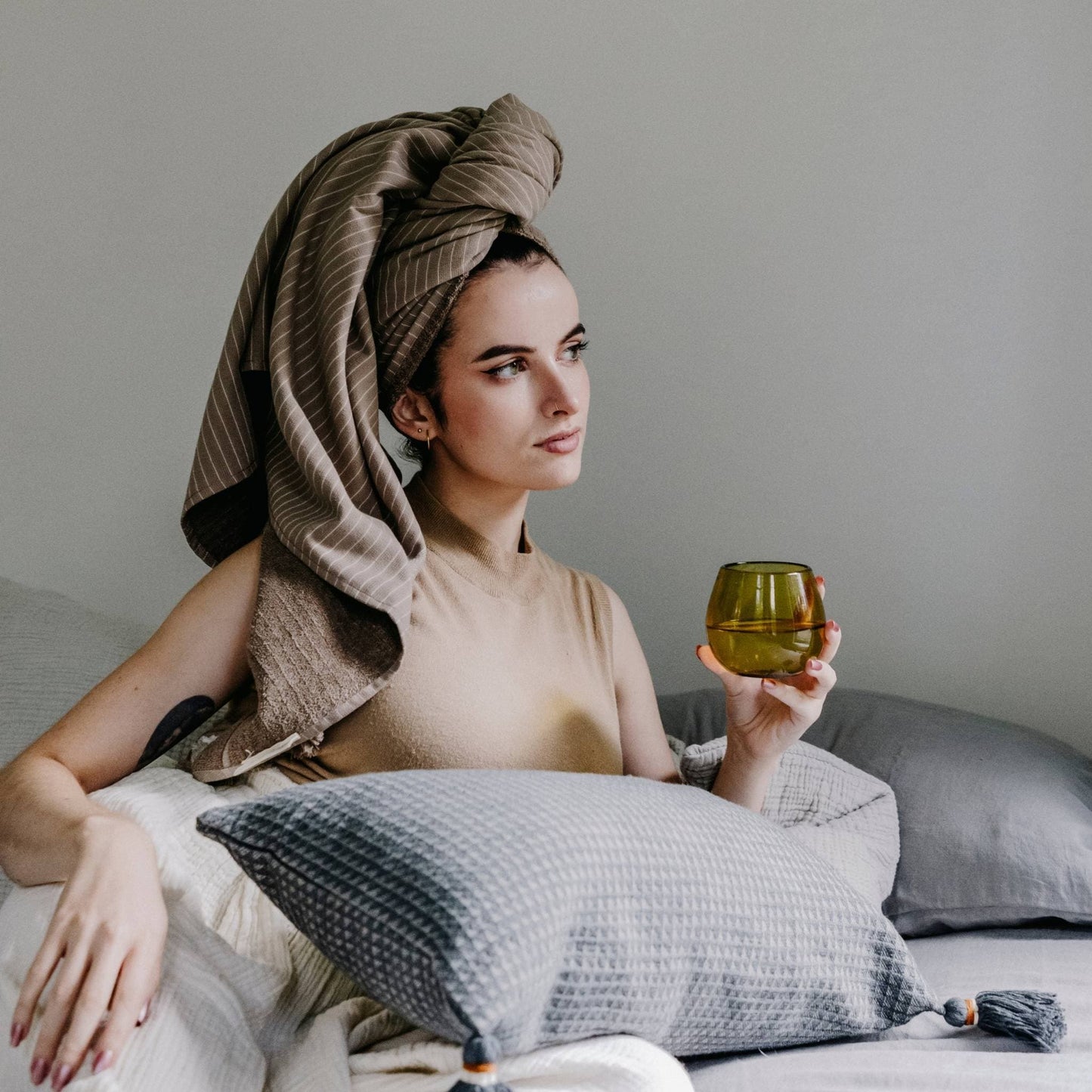 POKOLOKO Leo Terry Towel #color_leo-tea