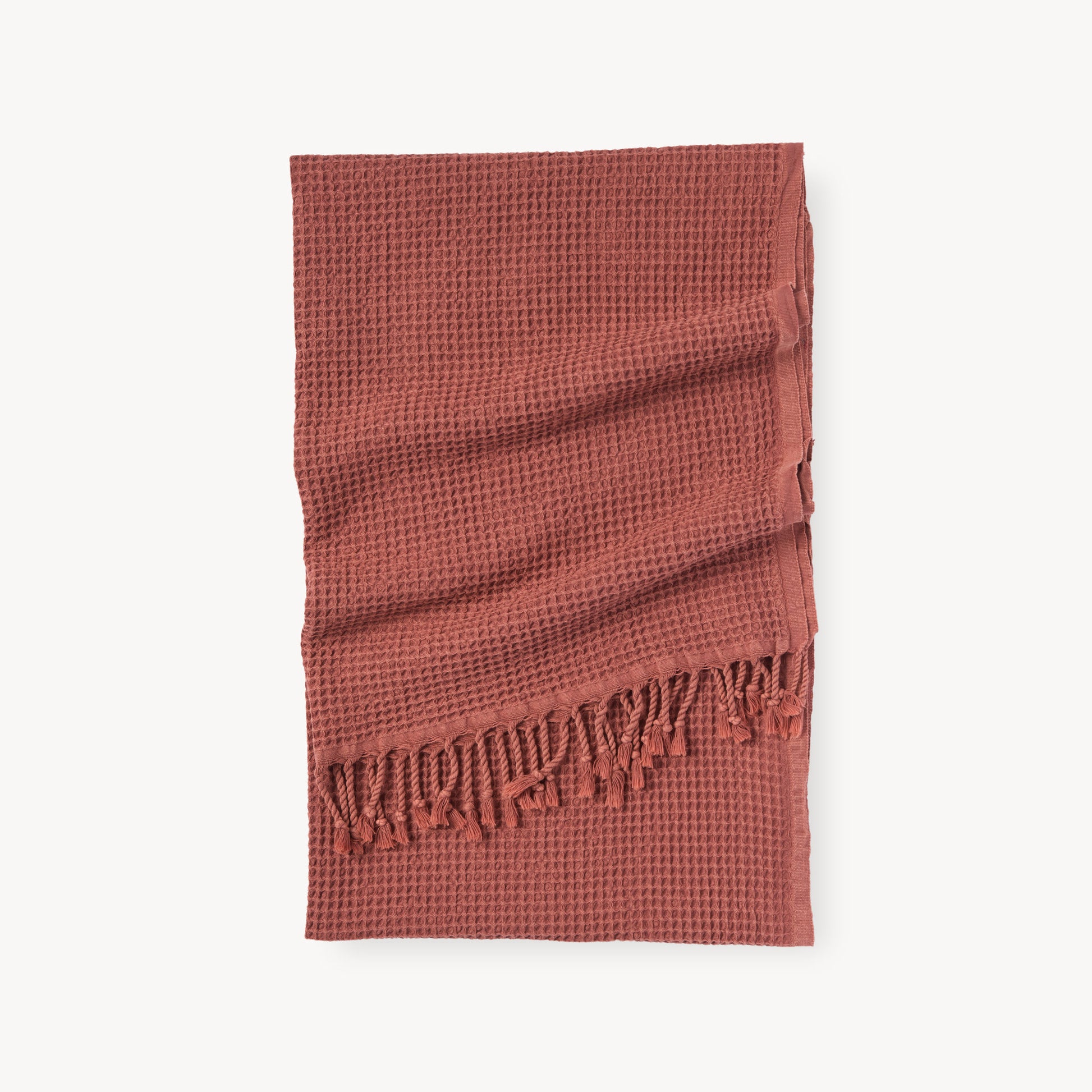 POKOLOKO Stonewashed Waffle Towel #color_stonewashed-terra