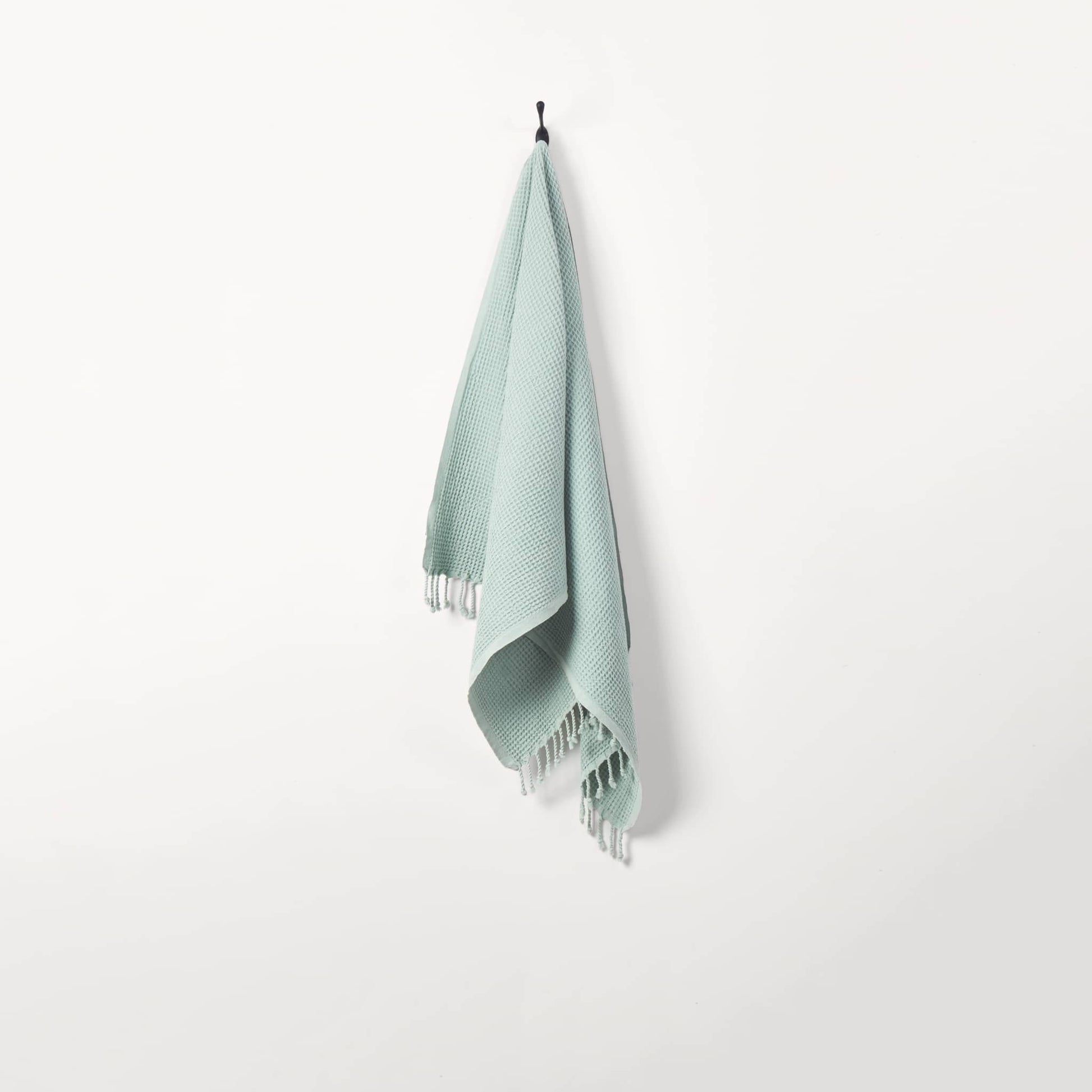 POKOLOKO Stonewashed Waffle Towel #color_stonewashed-matcha