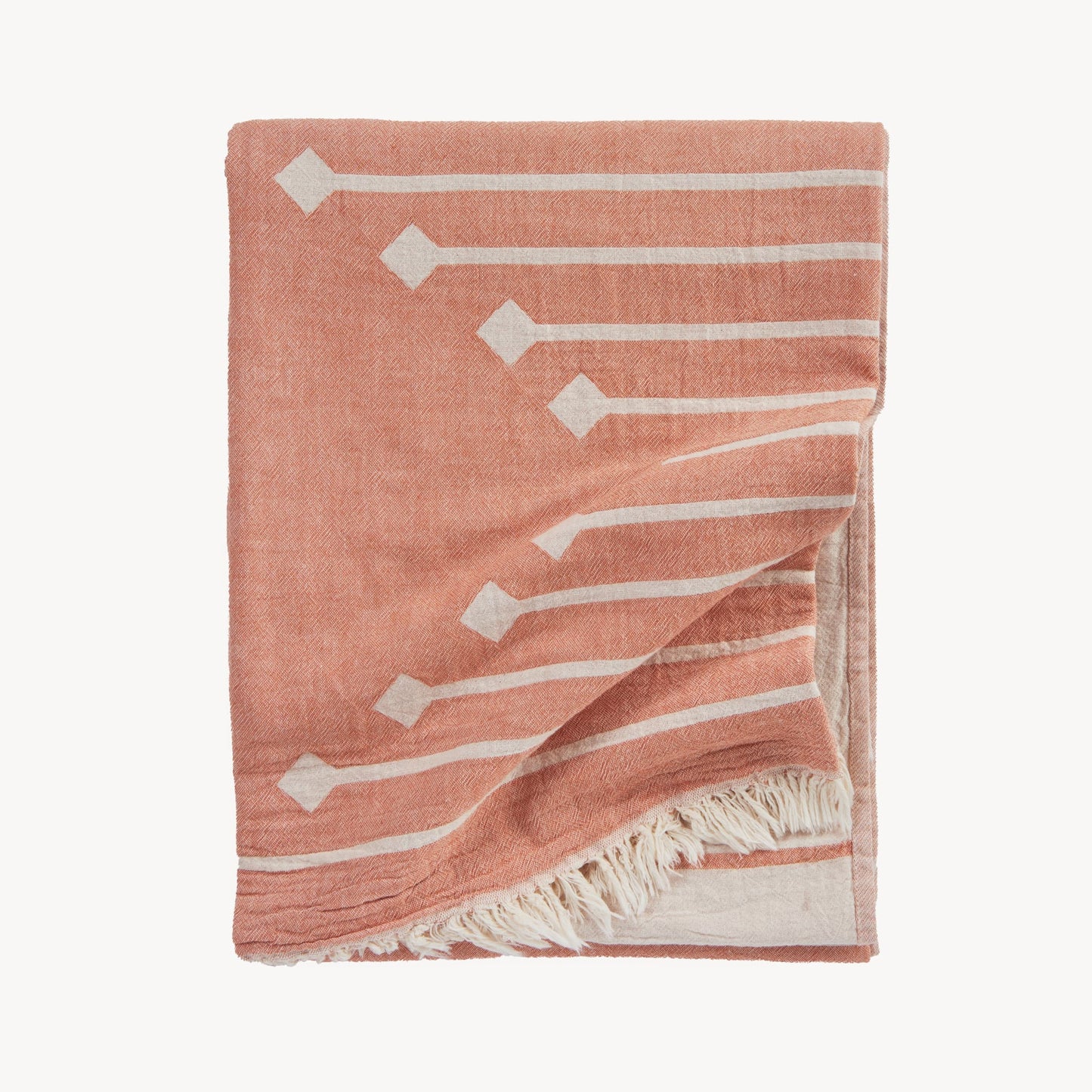 POKOLOKO Arrow XL Towel Throw #color_arrow-flamingo