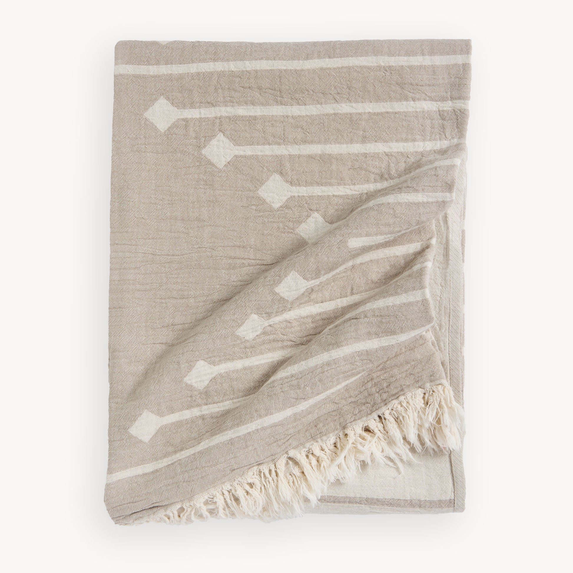 POKOLOKO Arrow XL Towel Throw #color_arrow-beige
