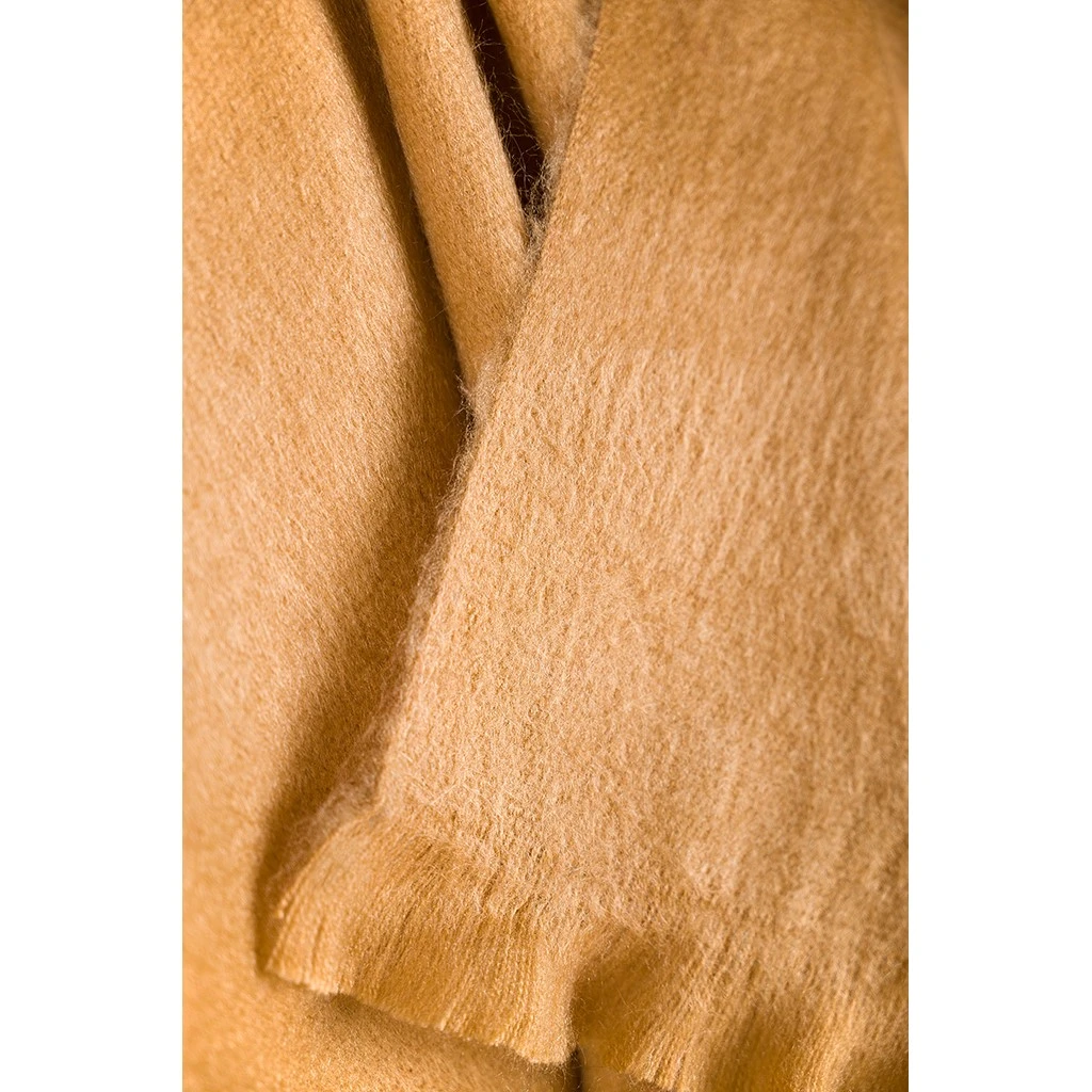 POKOLOKO Solid Alpaca Seamless Scarf #color_craft
