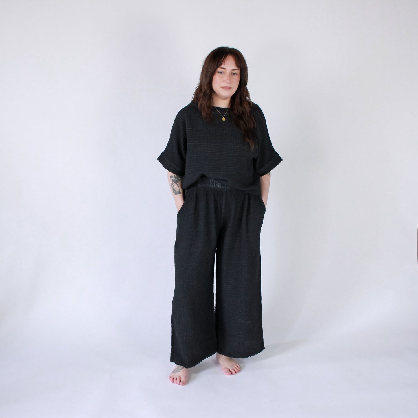 POKOLOKO Crinkle Boat Top #color_crinkle-black