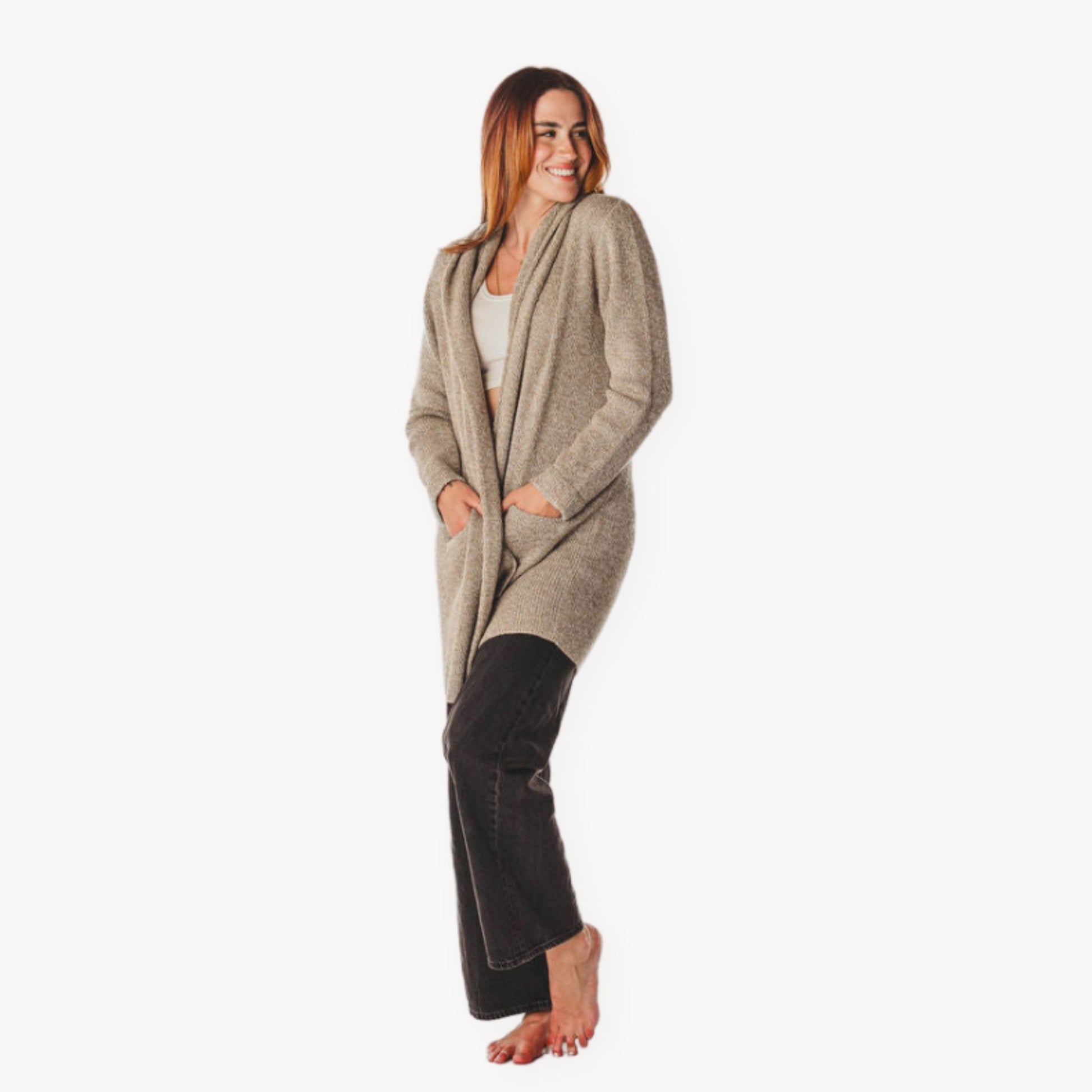 POKOLOKO Mia Sweater #color_beige-melange