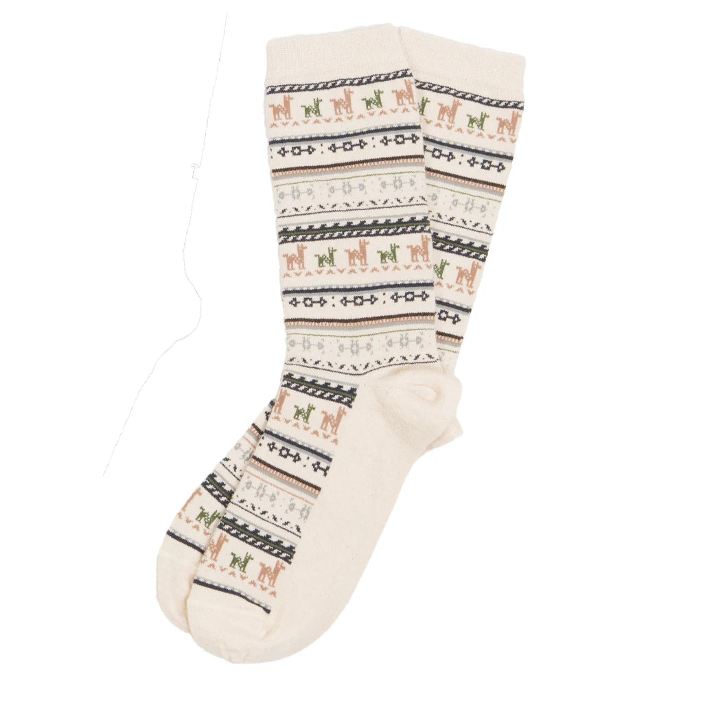 Chaussettes imprimées en alpaga