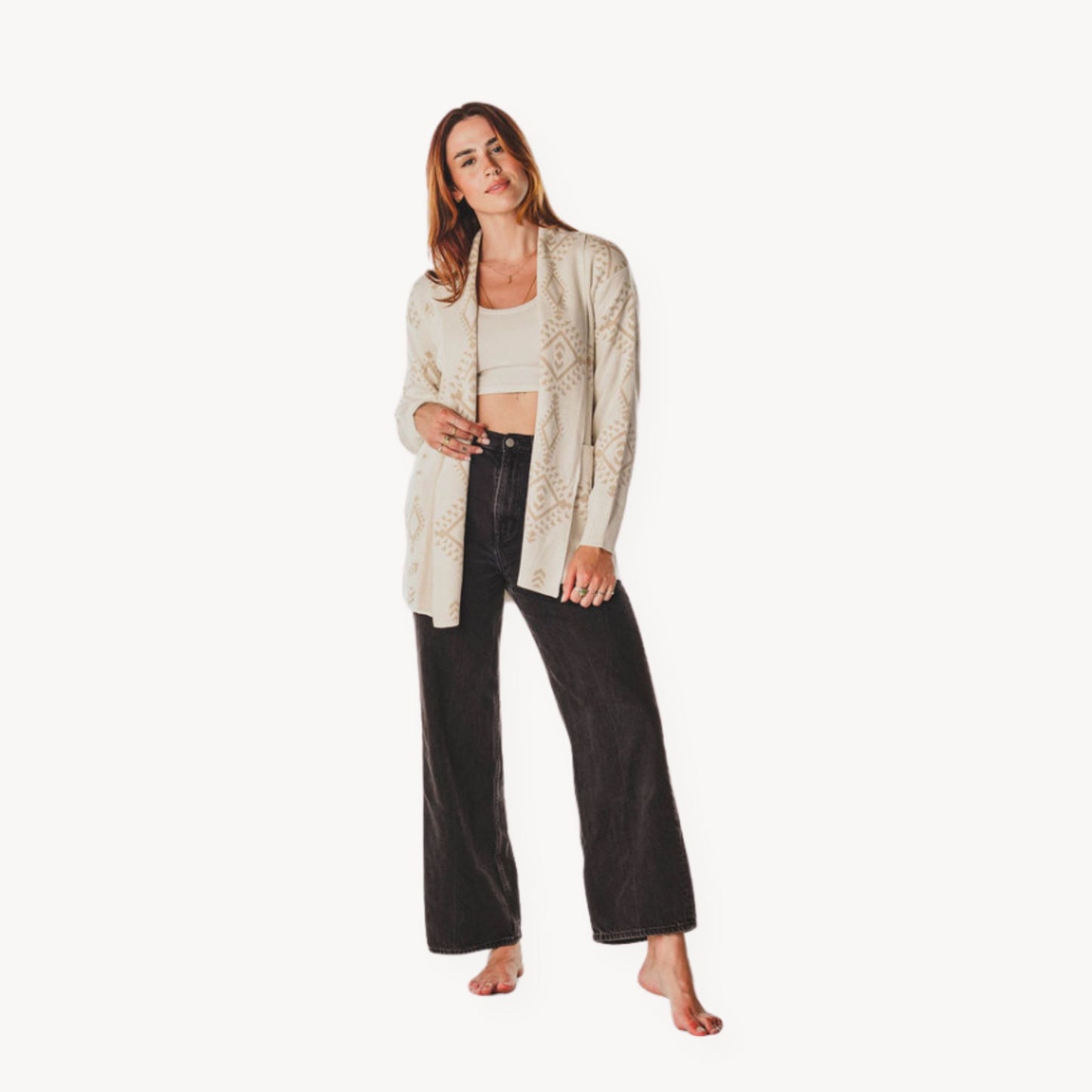POKOLOKO Sarahkate Sweater #color_white-beige