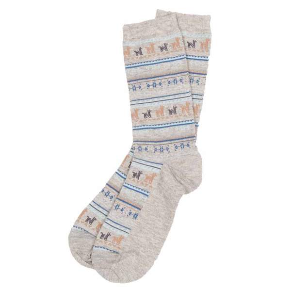 Chaussettes imprimées en alpaga