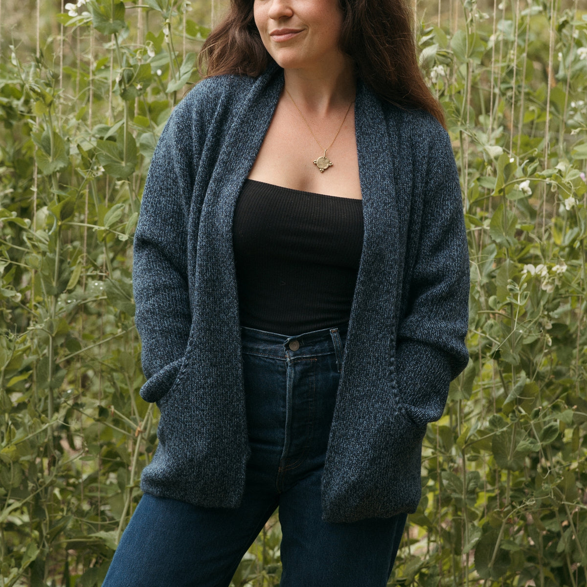 POKOLOKO Alice Sweater #color_heathered-navy