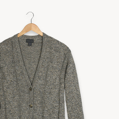 Braided Buttoned Sweater