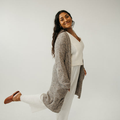 Braided Buttoned Sweater