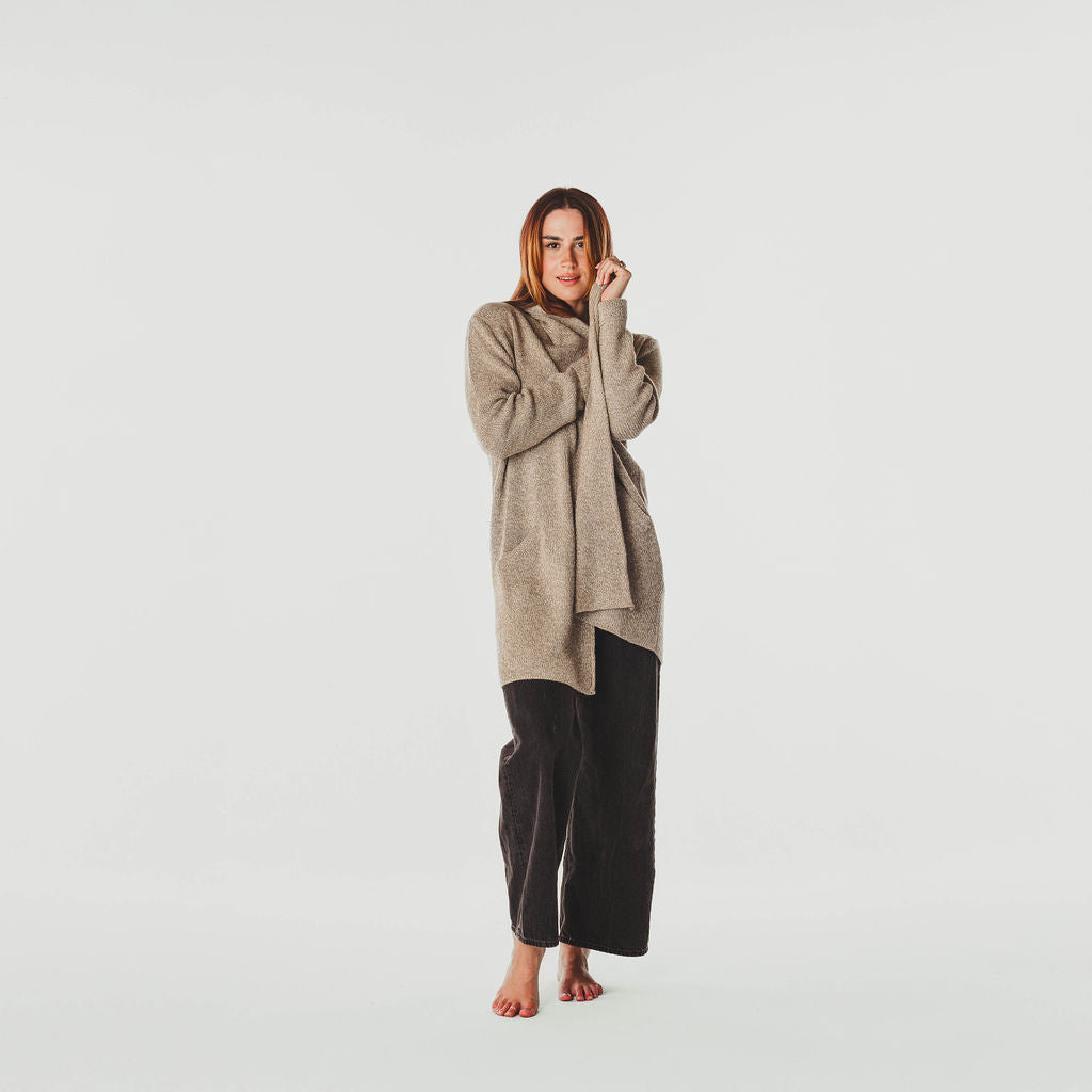 POKOLOKO Mia Sweater #color_beige-melange