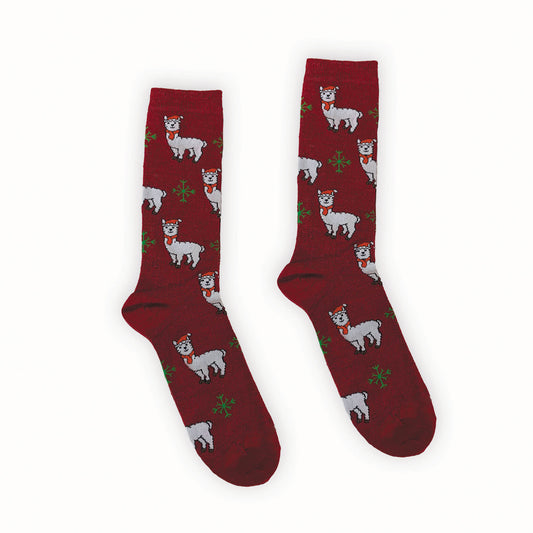 Festive Alpaca Socks