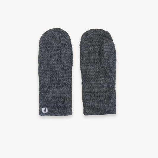 POKOLOKO Alpaca Fleece-Lined Mittens #color_fleece-lined-charcoal