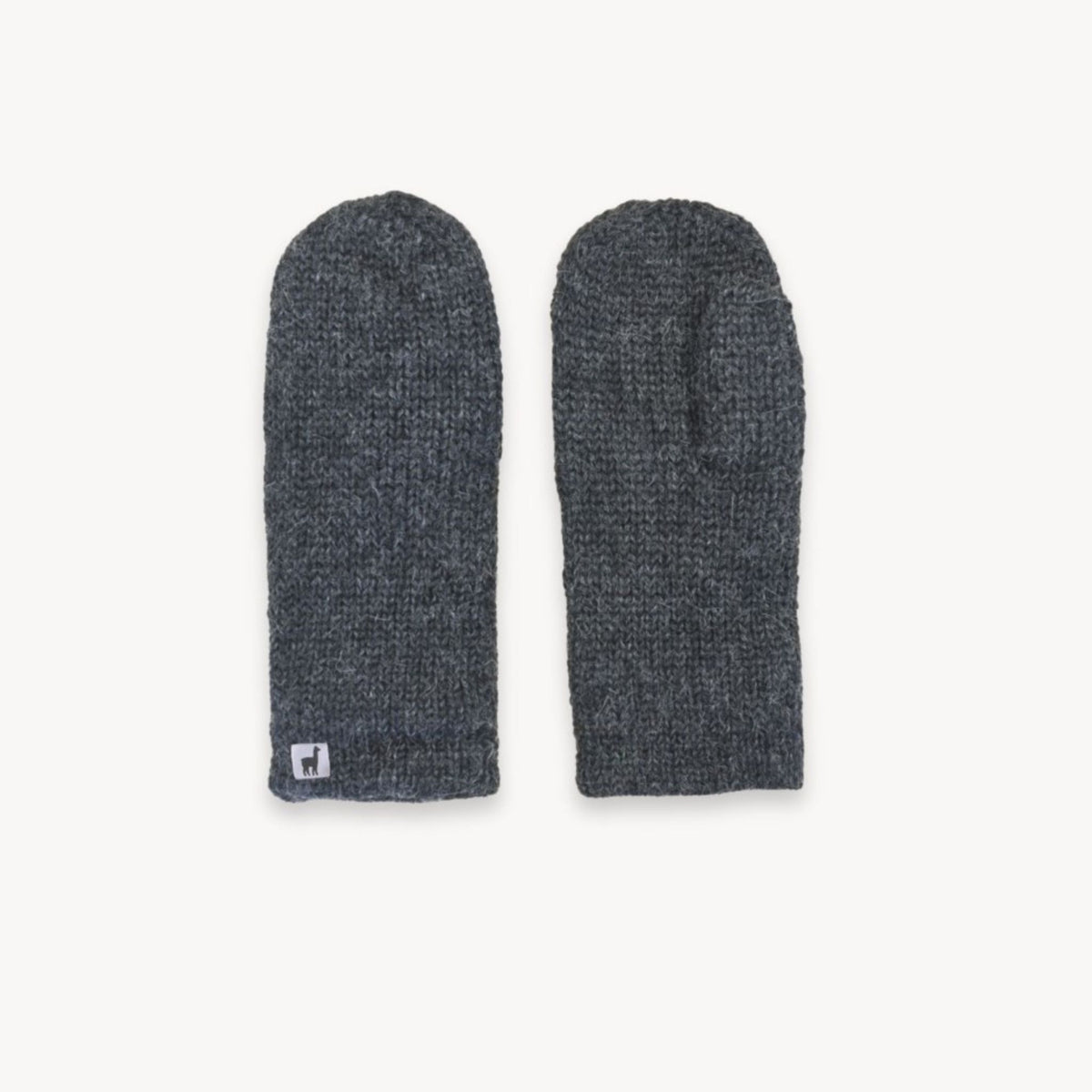 POKOLOKO Alpaca Fleece-Lined Mittens #color_fleece-lined-charcoal
