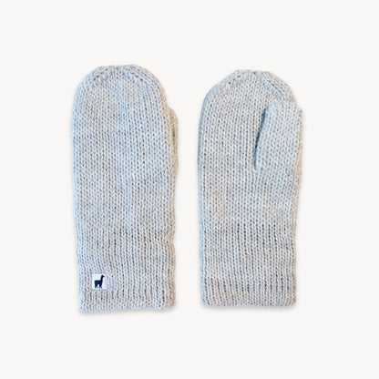 POKOLOKO Alpaca Fleece-Lined Mittens #color_fleece-lined-clear-grey