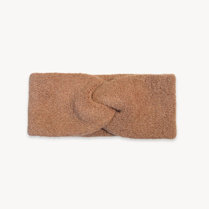POKOLOKO Baby Alpaca Twisted Headband #color_affogato-headband