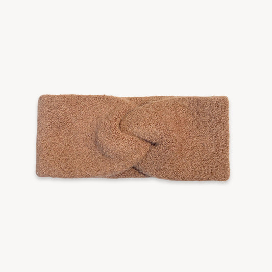 POKOLOKO Baby Alpaca Twisted Headband #color_affogato-headband