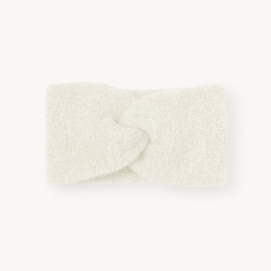 POKOLOKO Baby Alpaca Twisted Headband #color_ivory-headband