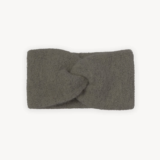 POKOLOKO Baby Alpaca Twisted Headband #color_charcoal-headband