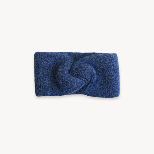 POKOLOKO Baby Alpaca Twisted Headband #color_denim-headband