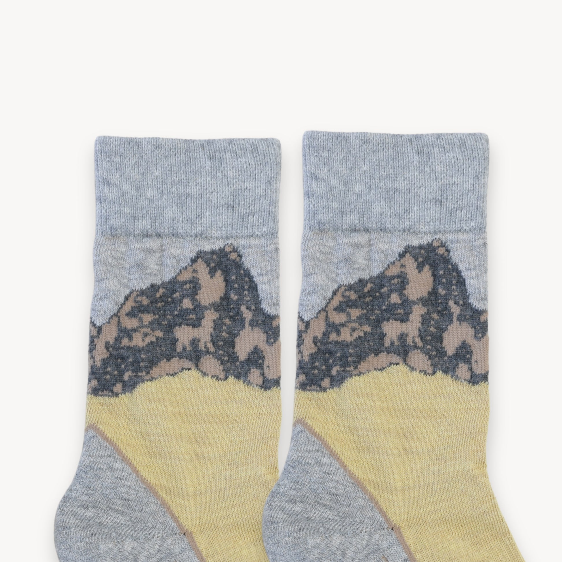POKOLOKO Mountain Alpaca Socks #color_golden