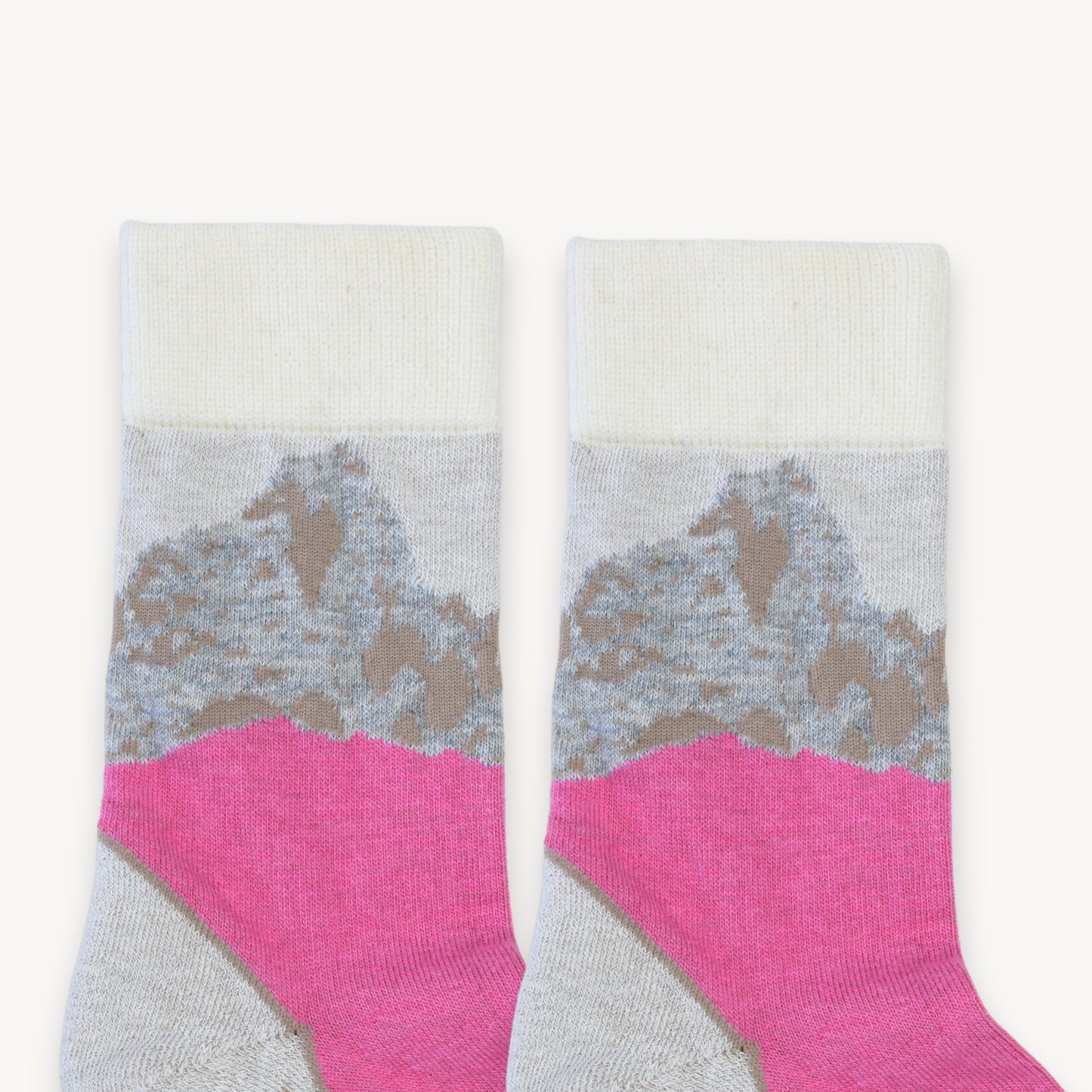 POKOLOKO Mountain Alpaca Socks #color_pink