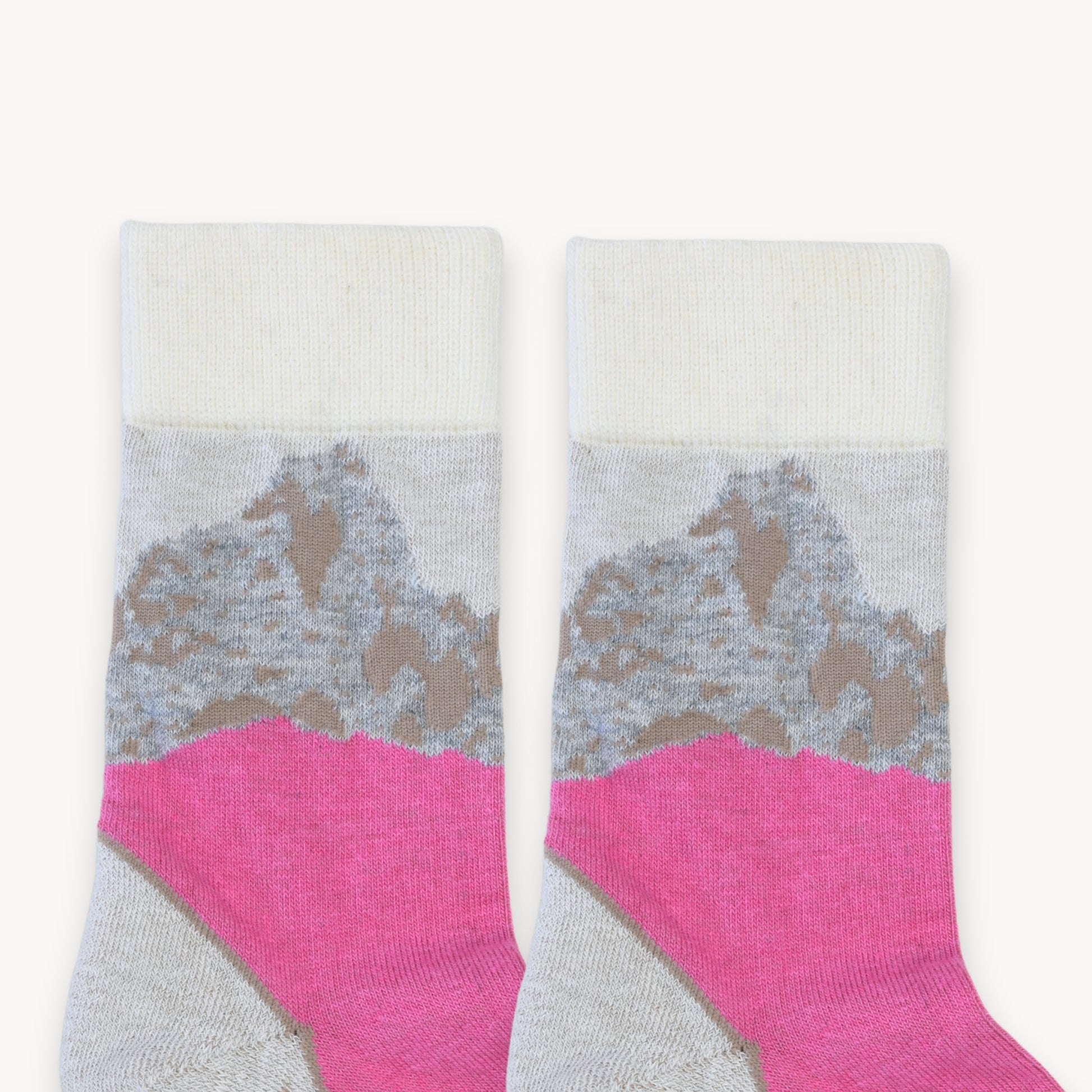 POKOLOKO Mountain Alpaca Socks #color_pink