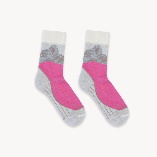 POKOLOKO Mountain Alpaca Socks #color_pink
