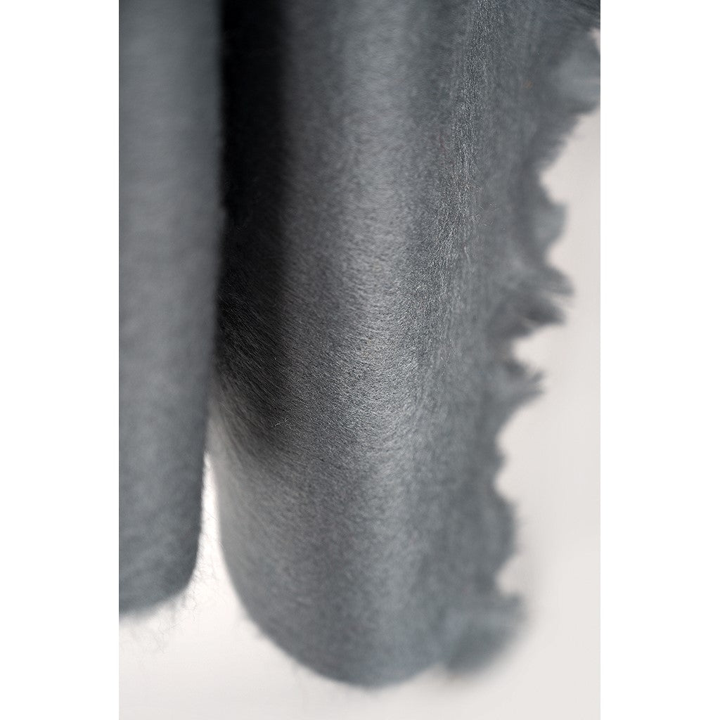 POKOLOKO Solid Alpaca Seamless Scarf #color_fossil