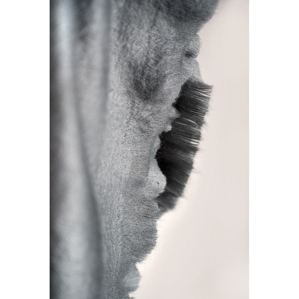 POKOLOKO Solid Alpaca Seamless Scarf #color_fossil
