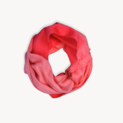 POKOLOKO Alpaca Seamless Ombre Scarf #color_soda