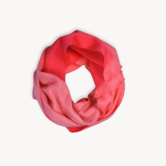 POKOLOKO Alpaca Seamless Ombre Scarf #color_soda