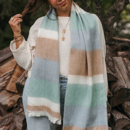 POKOLOKO Alpaca Seamless Multi Mood Scarf #color_cumulus-mood