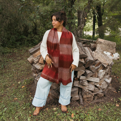 POKOLOKO Alpaca Seamless Multi Mood Scarf #color_tulipwood-mood