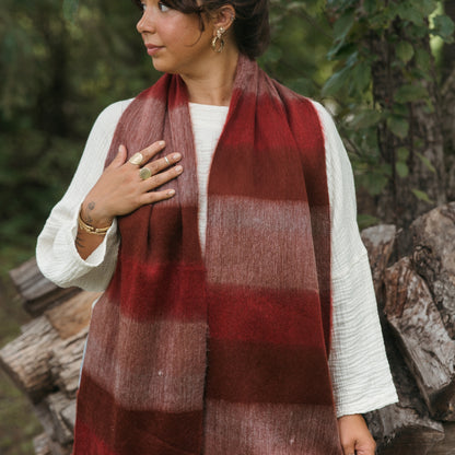POKOLOKO Alpaca Seamless Multi Mood Scarf #color_tulipwood-mood
