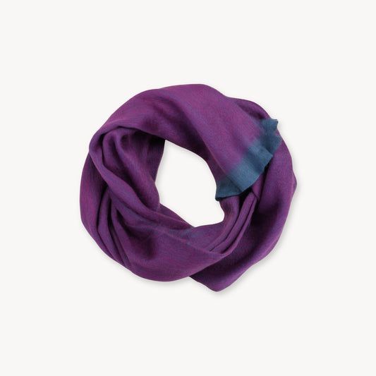 POKOLOKO Solid Alpaca Seamless Scarf #color_cassis