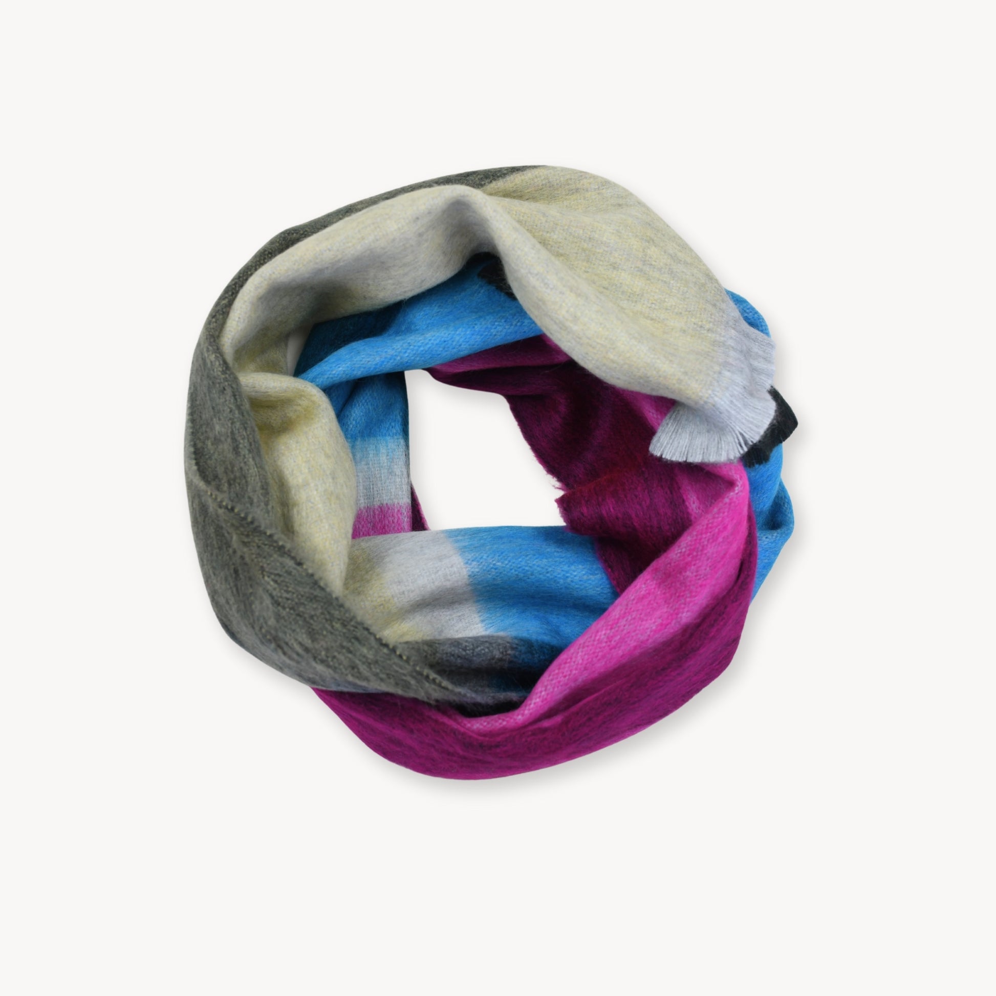 POKOLOKO Alpaca Seamless Multi Stripe Scarf #color_fig