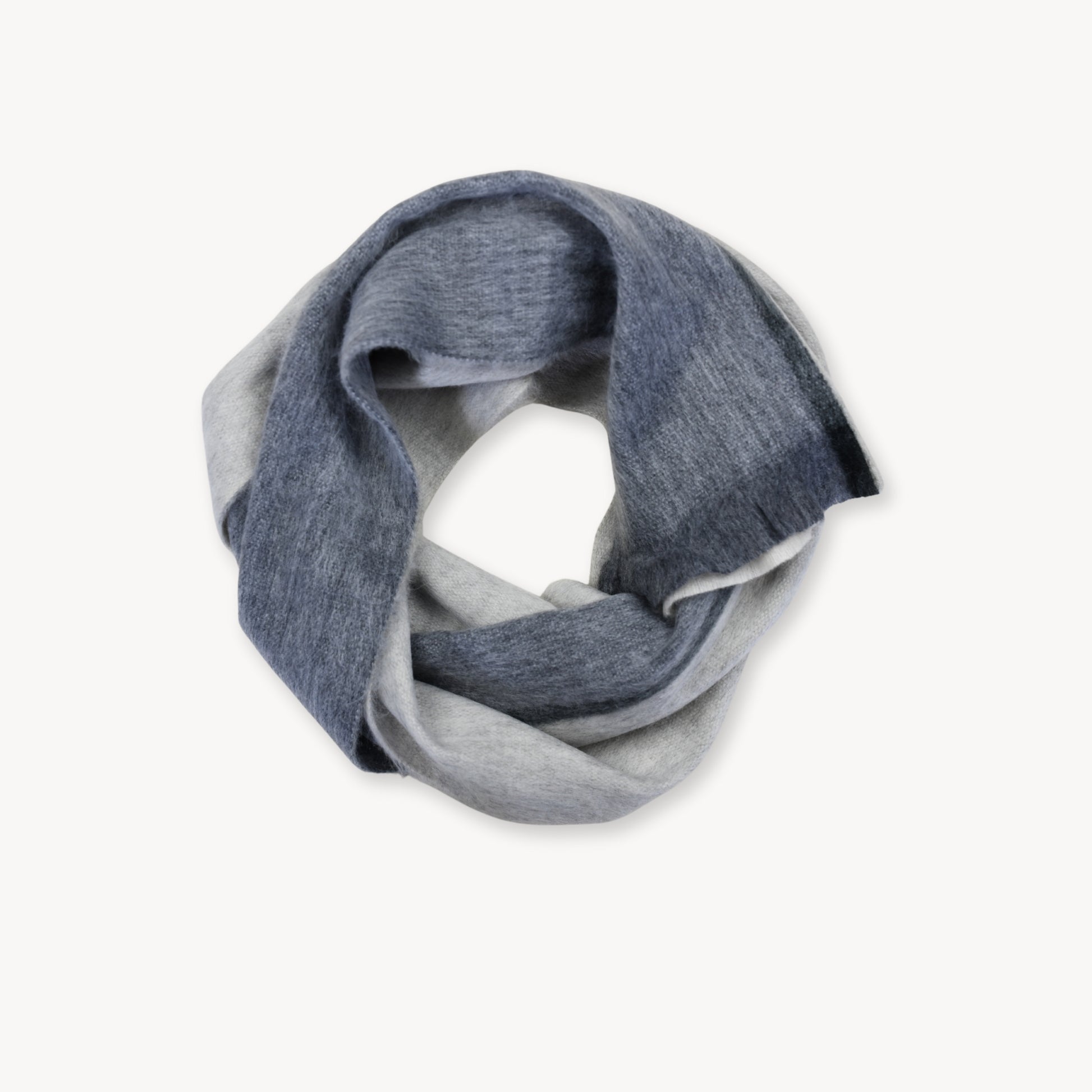 POKOLOKO Alpaca Seamless Multi Stripe Scarf #color_nevada