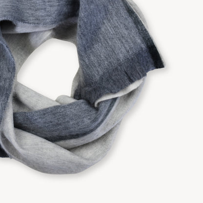 POKOLOKO Alpaca Seamless Multi Stripe Scarf #color_nevada