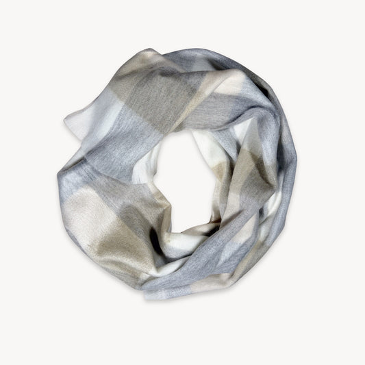 POKOLOKO Alpaca Seamless Check Scarf #color_coastal-check