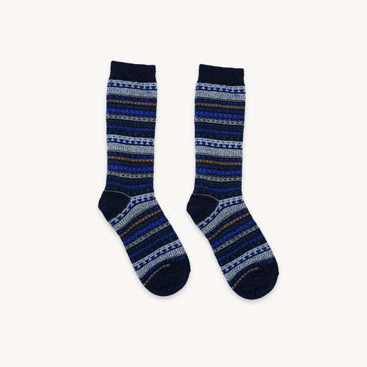 POKOLOKO Crew Alpaca Socks #color_lapis-lazuli