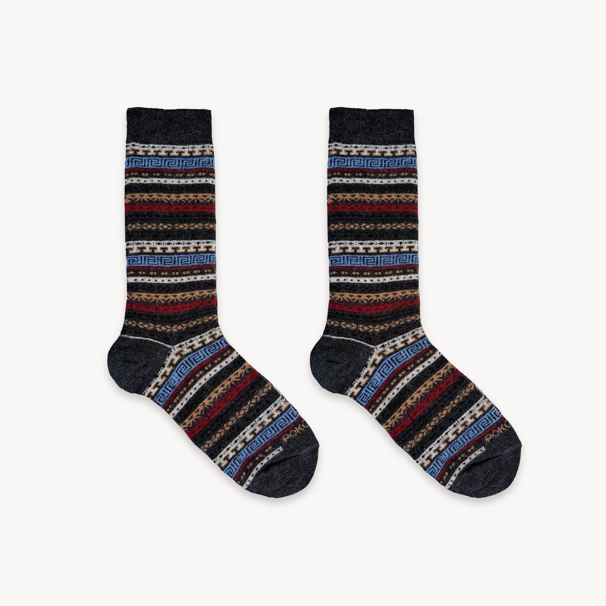POKOLOKO Crew Alpaca Socks #color_canyon