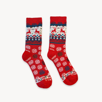 Thick Print Alpaca Socks