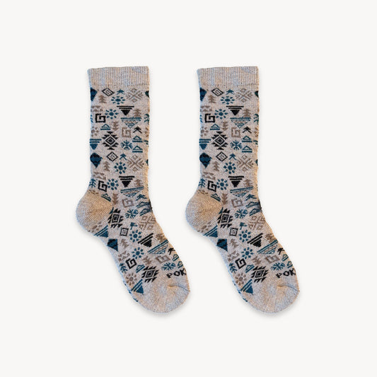 Thick Print Alpaca Socks