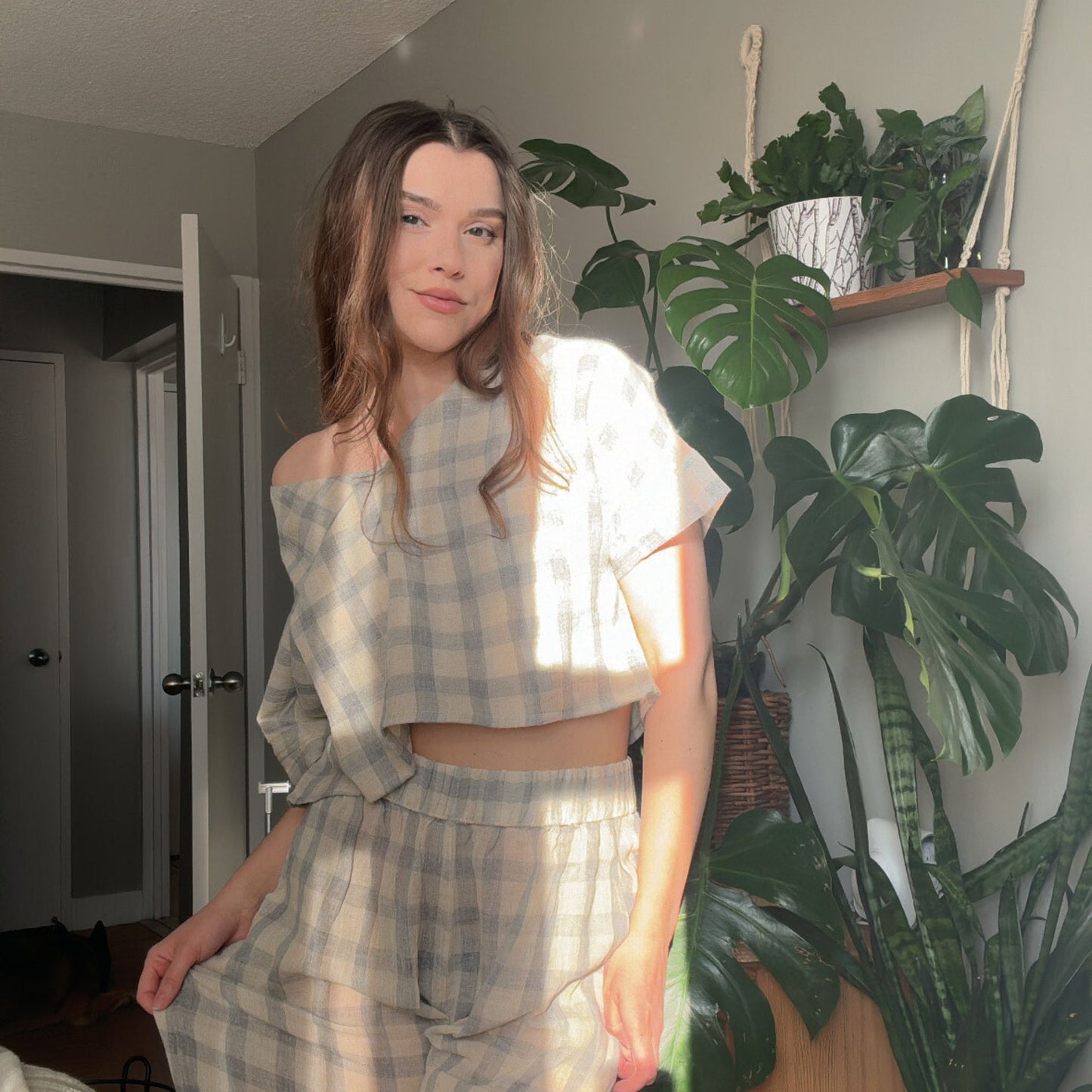 Plaid Crop Top