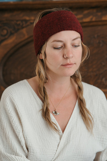 POKOLOKO Baby Alpaca Headband #color_wine_headband